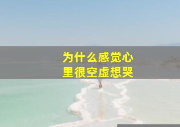 为什么感觉心里很空虚想哭