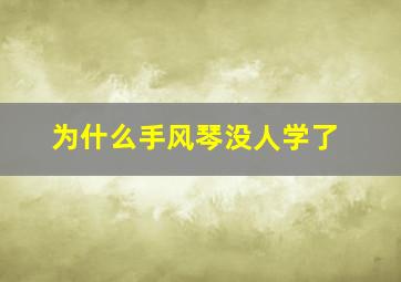 为什么手风琴没人学了