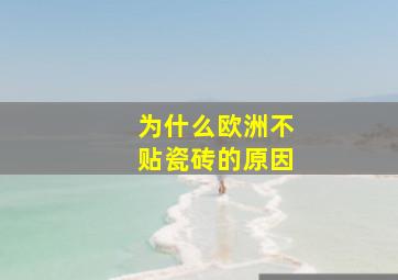 为什么欧洲不贴瓷砖的原因