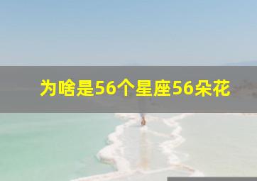 为啥是56个星座56朵花