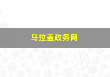 乌拉盖政务网