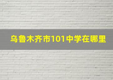 乌鲁木齐市101中学在哪里