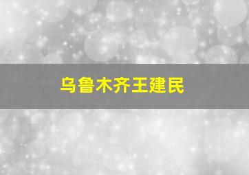 乌鲁木齐王建民