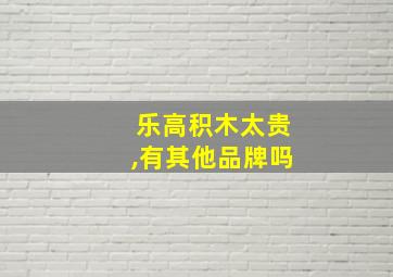 乐高积木太贵,有其他品牌吗