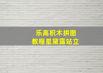 乐高积木拼图教程星黛露站立