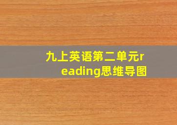 九上英语第二单元reading思维导图