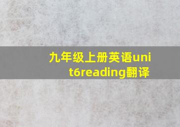 九年级上册英语unit6reading翻译