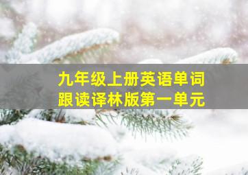 九年级上册英语单词跟读译林版第一单元