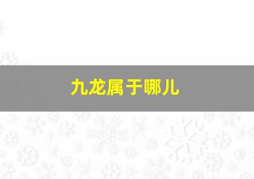 九龙属于哪儿