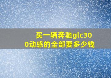 买一辆奔驰glc300动感的全部要多少钱