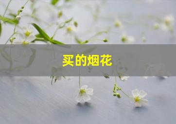 买的烟花