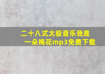 二十八式太极音乐我是一朵梅花mp3免费下载