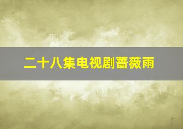 二十八集电视剧蔷薇雨