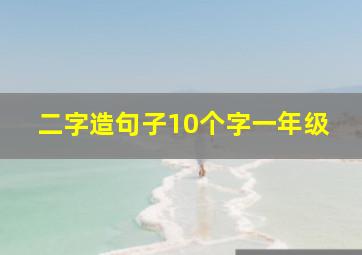 二字造句子10个字一年级