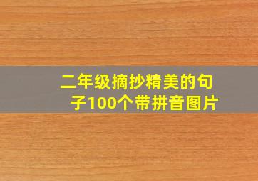 二年级摘抄精美的句子100个带拼音图片