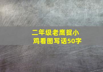 二年级老鹰捉小鸡看图写话50字