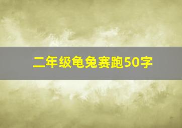 二年级龟兔赛跑50字