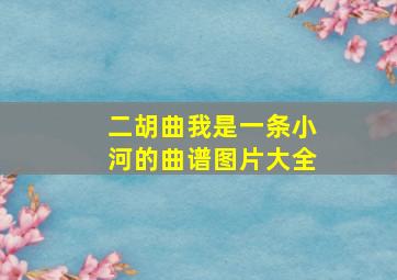 二胡曲我是一条小河的曲谱图片大全