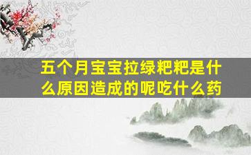 五个月宝宝拉绿粑粑是什么原因造成的呢吃什么药