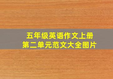 五年级英语作文上册第二单元范文大全图片