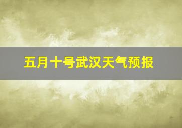 五月十号武汉天气预报