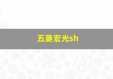 五菱宏光sh