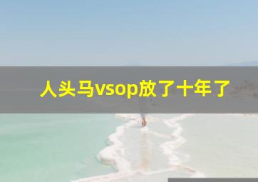 人头马vsop放了十年了