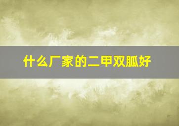 什么厂家的二甲双胍好