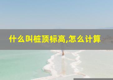 什么叫桩顶标高,怎么计算