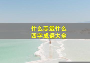 什么志爱什么四字成语大全