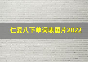 仁爱八下单词表图片2022