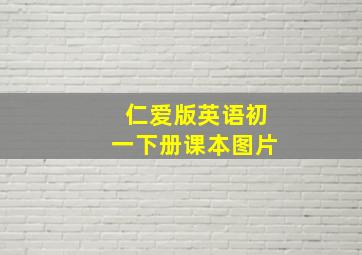 仁爱版英语初一下册课本图片