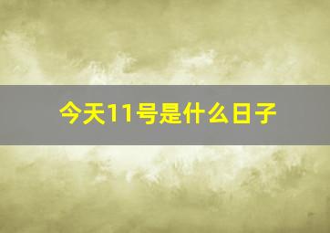 今天11号是什么日子