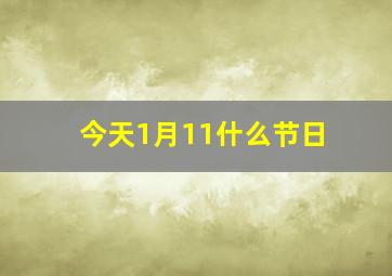 今天1月11什么节日