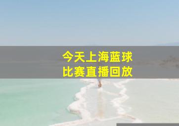 今天上海蓝球比赛直播回放