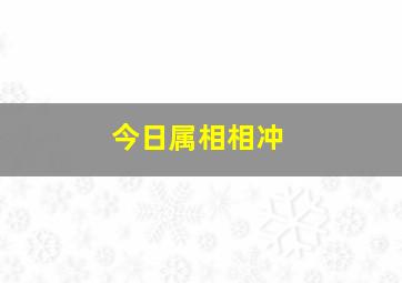 今日属相相冲