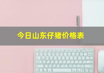 今日山东仔猪价格表