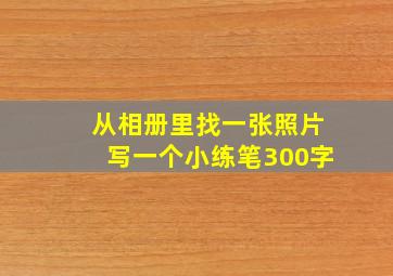 从相册里找一张照片写一个小练笔300字