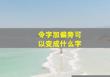 令字加偏旁可以变成什么字