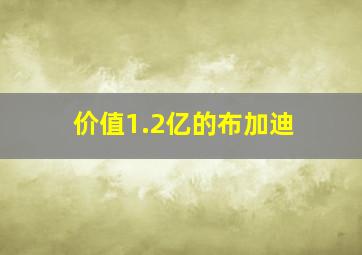 价值1.2亿的布加迪