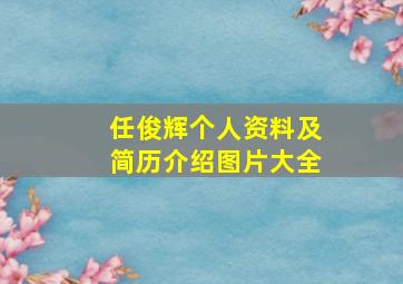 任俊辉个人资料及简历介绍图片大全