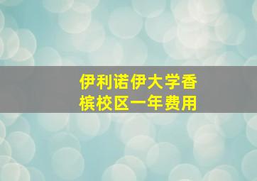 伊利诺伊大学香槟校区一年费用