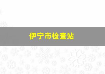 伊宁市检查站