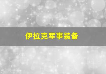 伊拉克军事装备