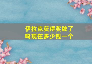 伊拉克获得奖牌了吗现在多少钱一个