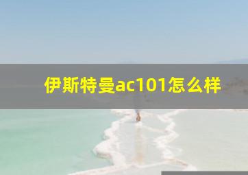 伊斯特曼ac101怎么样