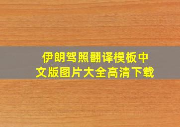 伊朗驾照翻译模板中文版图片大全高清下载