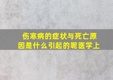 伤寒病的症状与死亡原因是什么引起的呢医学上