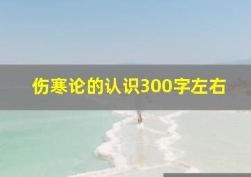 伤寒论的认识300字左右