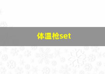 体温枪set